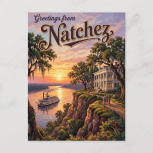 Natchez Mississippi Postcard