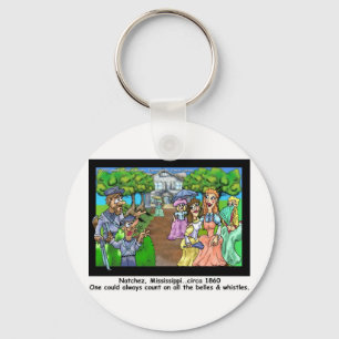 Natchez, MS 1865 Funny Gifts Tees & Collectibles Key Ring