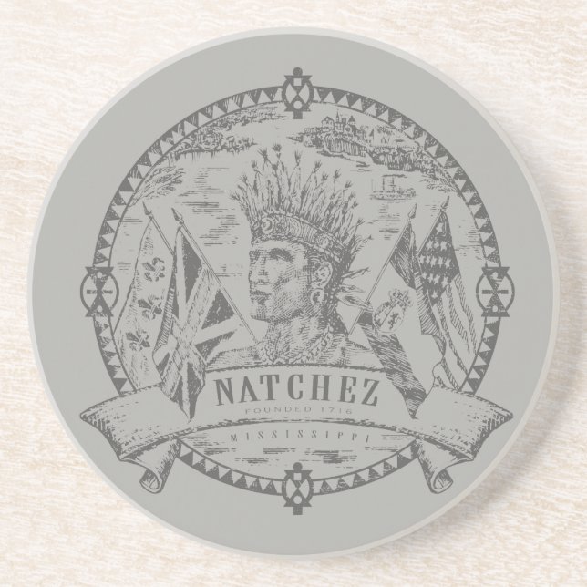 Natchez Seal Coaster (Front)