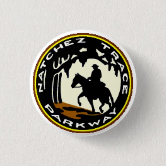 Natchez Trace Parkway 3 Cm Round Badge (Front)
