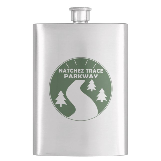 Natchez Trace Parkway Hip Flask (Front)