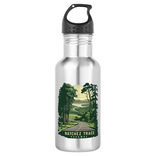 Natchez Trace Parkway Mississippi Forest 532 Ml Water Bottle (Front)