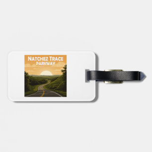 Natchez Trace Parkway Mississippi Landscape Luggage Tag