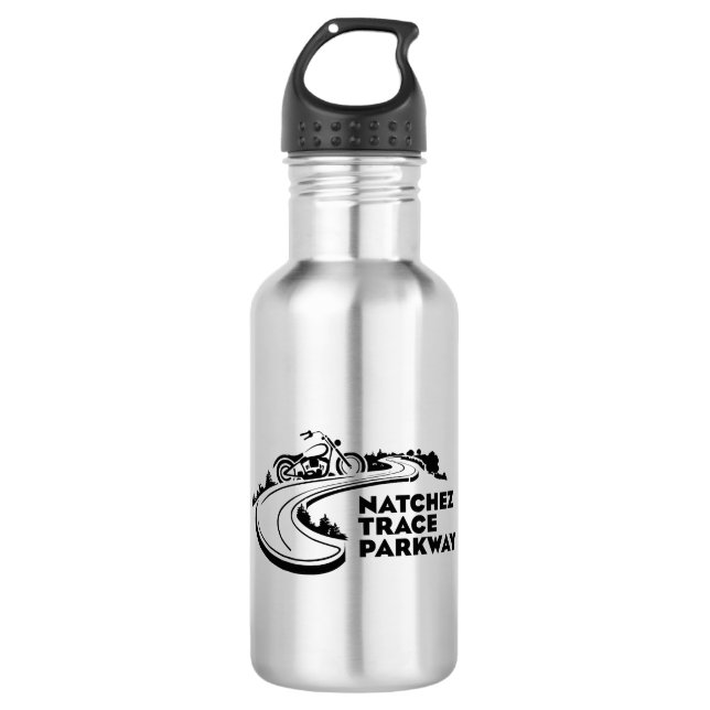 Natchez Trace Parkway Motorcycle 532 Ml Water Bottle (Front)