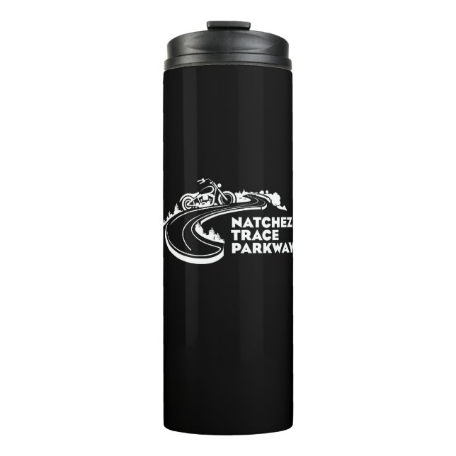 Natchez Trace Parkway Motorcycle Thermal Tumbler (Front)