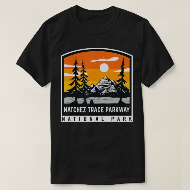 Natchez Trace Parkway National Scenic Trail  T-Shirt (Design Front)
