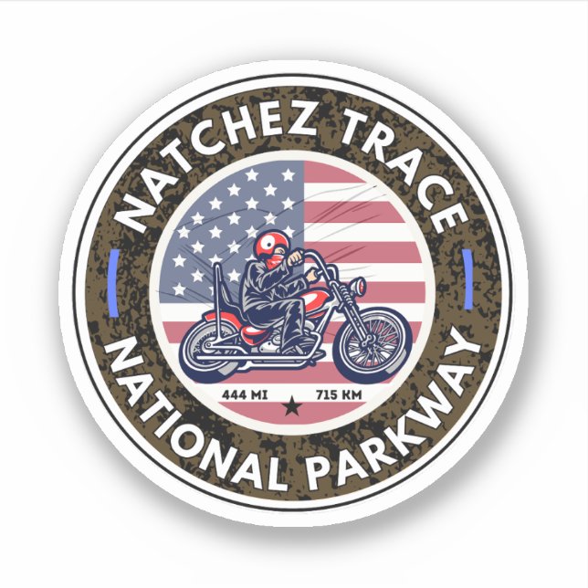 natchez trace road Mississippi Tennessee motorcycl (Front)