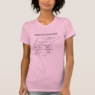 Natchez Trace Route Map T-Shirt