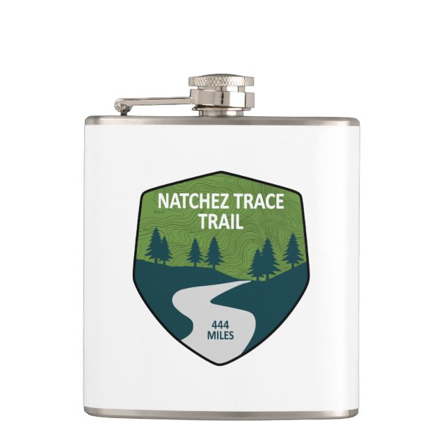 Natchez Trace Trail Hip Flask (Front)