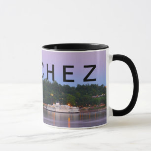 NATCHEZ ~ Under The Hill Riverboat Sunset Mug