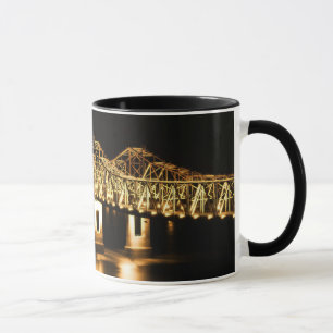 Natchez-Vidalia Bridge - Golden glow Mug