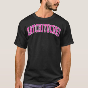 Natchitoches LA Vintage Sports Design Pink Design T-Shirt