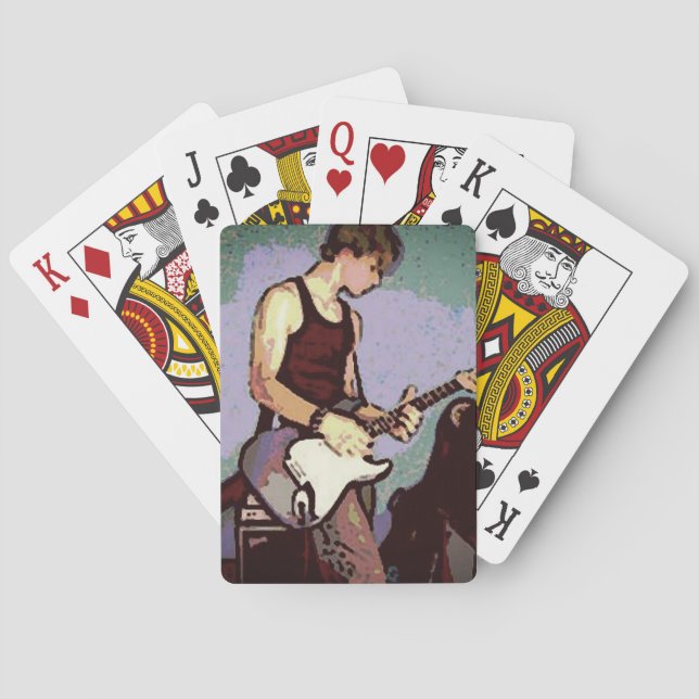 Nate and Guitar Playing Cards (Back)