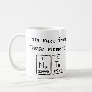 Nate periodic table name mug