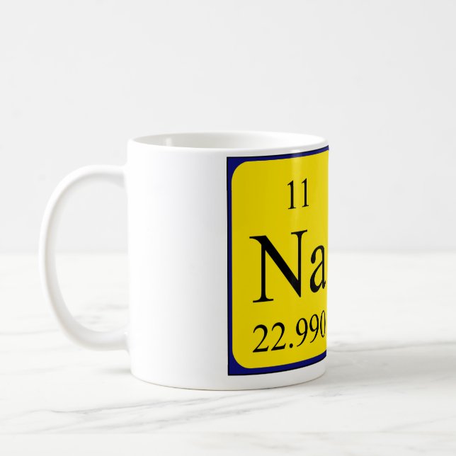 Nate periodic table name mug (Left)