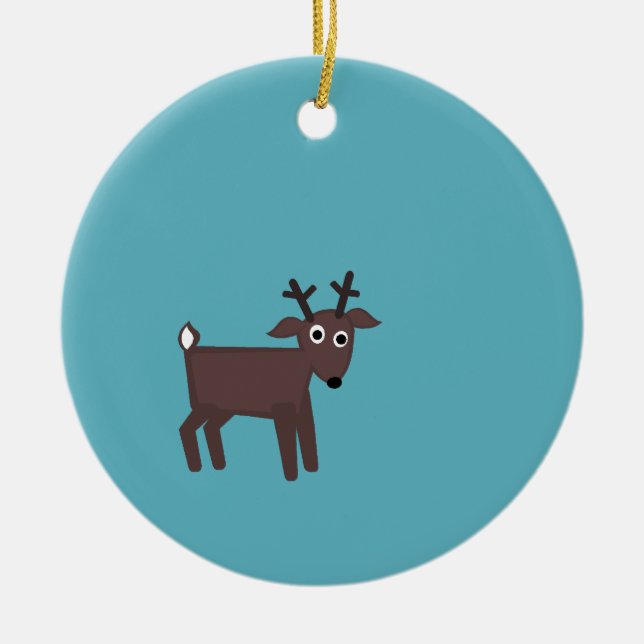 nate, tiny reindeer ornament (Front)