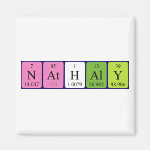 Nathaly periodic table name magnet