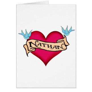Nathan - Custom Heart Tattoo T-shirts & Gifts