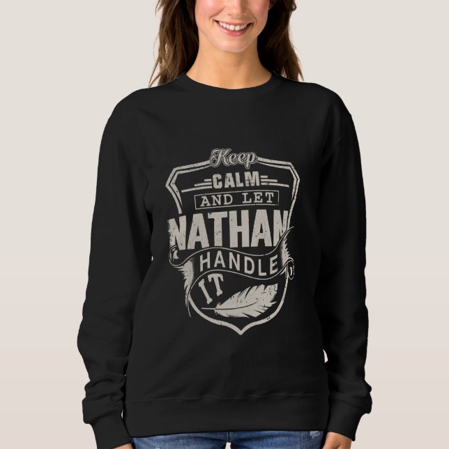 Nathan First Name Shirt Nathan Name Birthday (Front)
