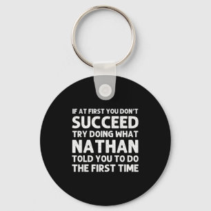 Nathan Gift Name D Birthday Funny Chris Key Ring