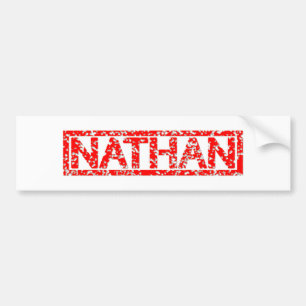Nathan Stamp Bumper Sticker
