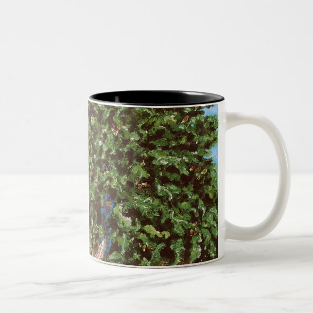Nathanael and the Fig Tree Two-Tone Coffee Mug (Right)