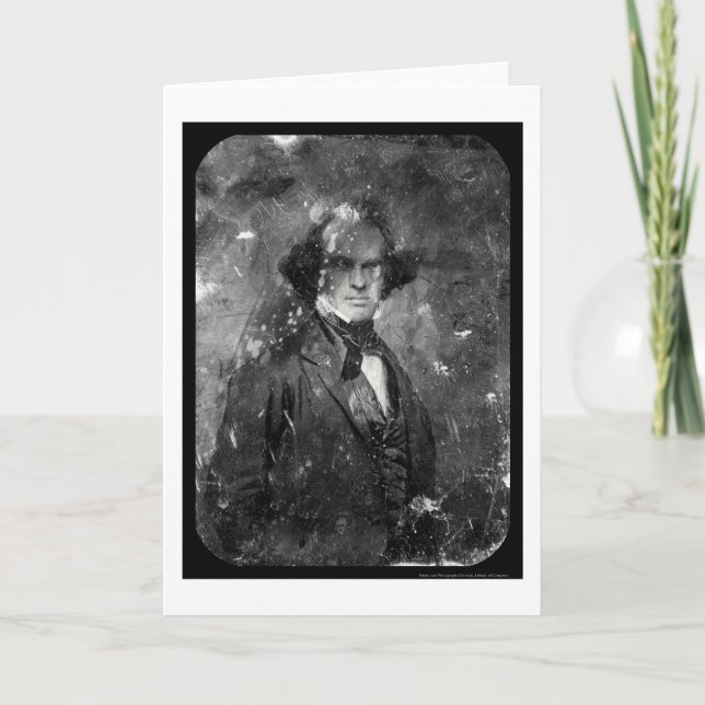 Nathanial Hawthorne Daguerreotype 1850 Card (Front)