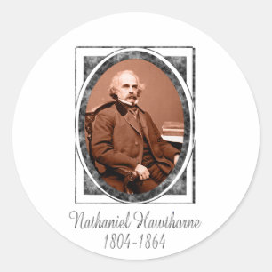 Nathaniel Hawthorne Classic Round Sticker