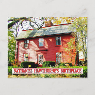 Nathaniel Hawthorne's Birthplace, Salem, MA Postcard