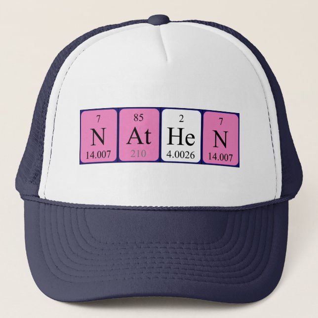 Nathen periodic table name hat (Front)