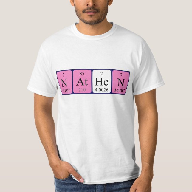 Nathen periodic table name shirt (Front)