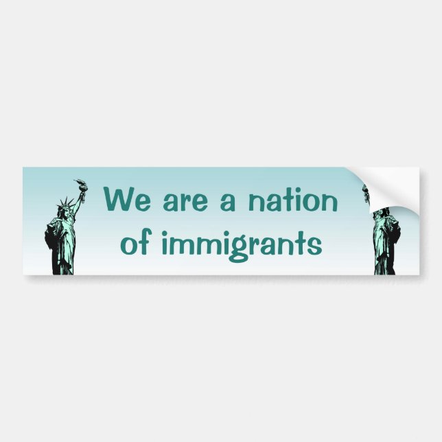 Nation of Immigrants Bumper Sticker (Front)
