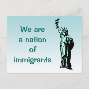 Nation of Immigrants Statue of Liberty Postcard