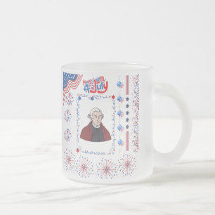 Nation of Lights Celebration Frosted Glass Coffee Mug