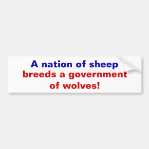 Nation of Sheep Bumper Sticker