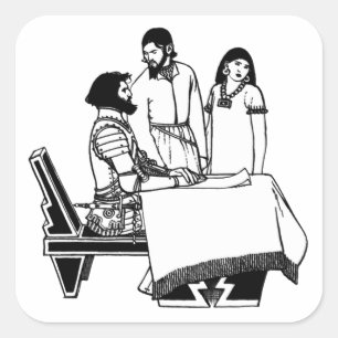 Nation Of The Aztec Ambassadors Vintage Mexico Art Square Sticker