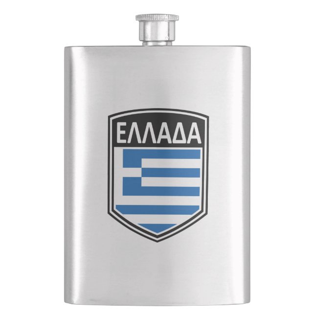 National - Ελλάδα Hip Flask (Front)