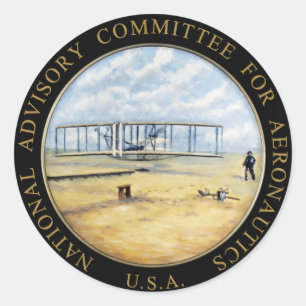 National Advisory Committee for Aeronautics Logo Classic Round Sticker
