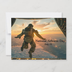 National Airborne Day Postcard