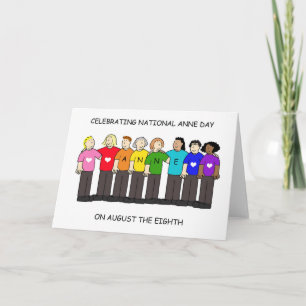 National Anne Day August 8th Card