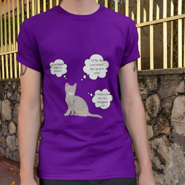 National Answer Your Cat’s Questions Day Funny T-Shirt (Creator Uploaded)