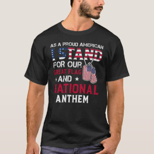 National Anthem - USA Flag Design T-Shirt