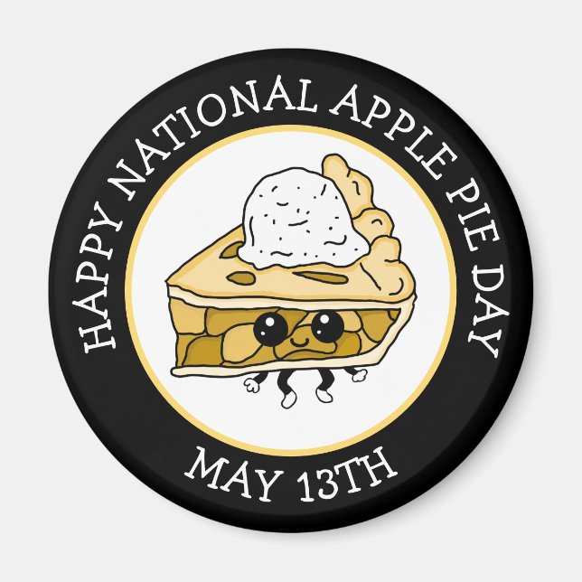 National Apple Pie Day May 13th Magnet (Front)