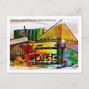 National Aquarium Baltimore — Stained Glass Pop Postcard