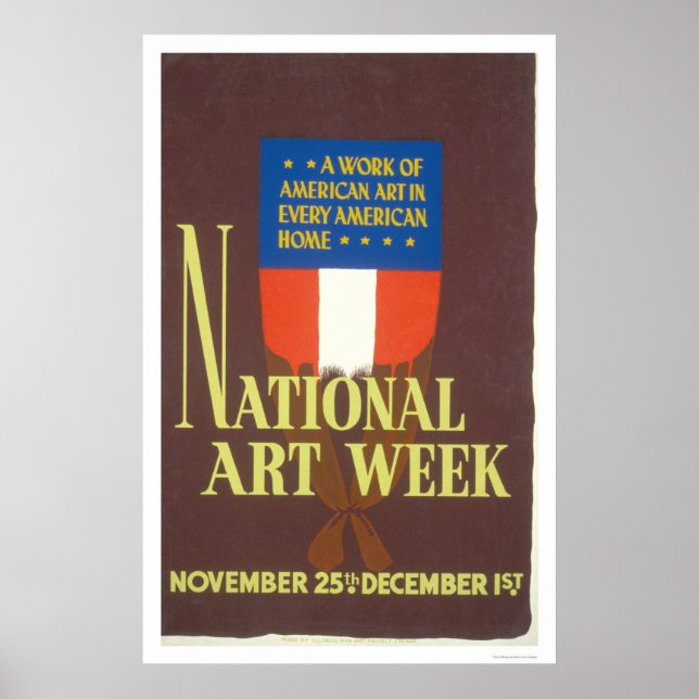 National Art Week 1941 WPA Poster (Front)