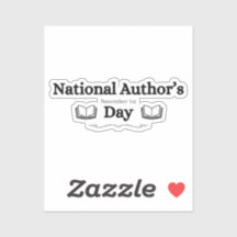 National Author's Day November 1st text and books
