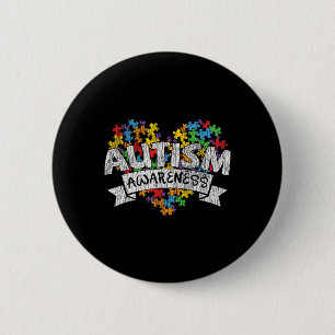 National Autism Awerness Month Autistic Kids Aware 6 Cm Round Badge