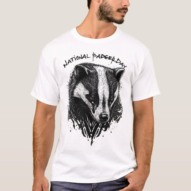National Badger Day T-Shirt (Front)