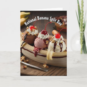National Banana Split Day Card