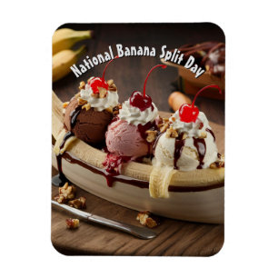 National Banana Split Day Magnet
